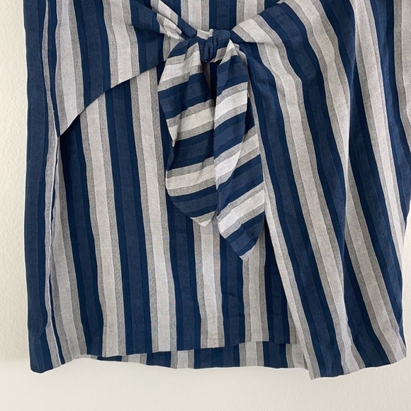 Madewell Striped Wrap Tie Mini Skirt - Picture 7 of 11